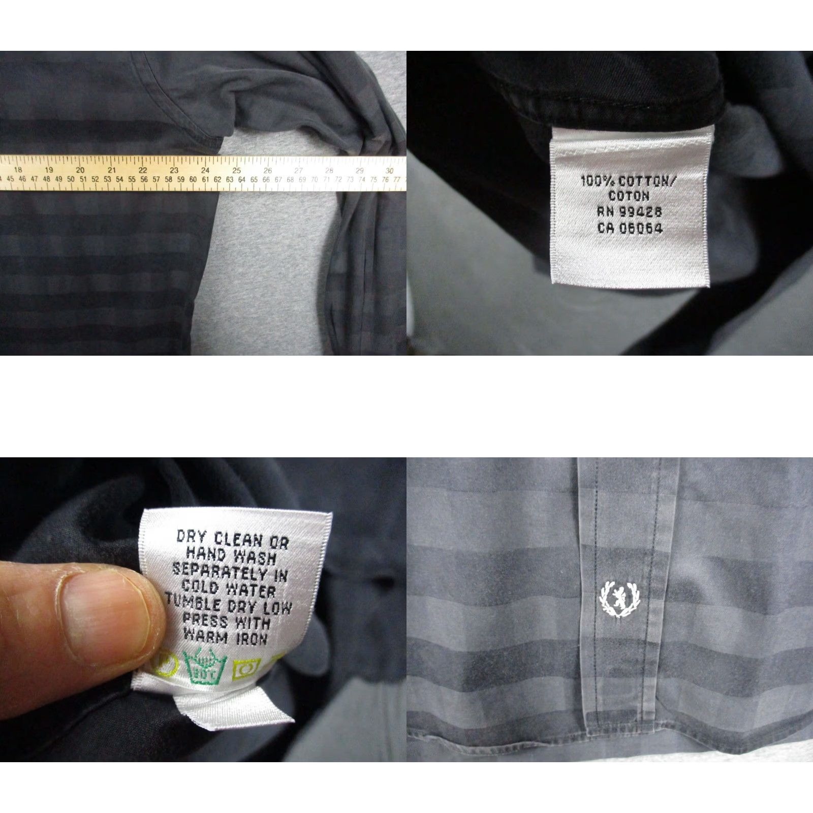 BUGATCHI Bugatchi Uomo Shirt Large Men Classic Fit Black Geometric Long Sleeve Button Up Size US L / EU 52-54 / 3 - 8 Thumbnail