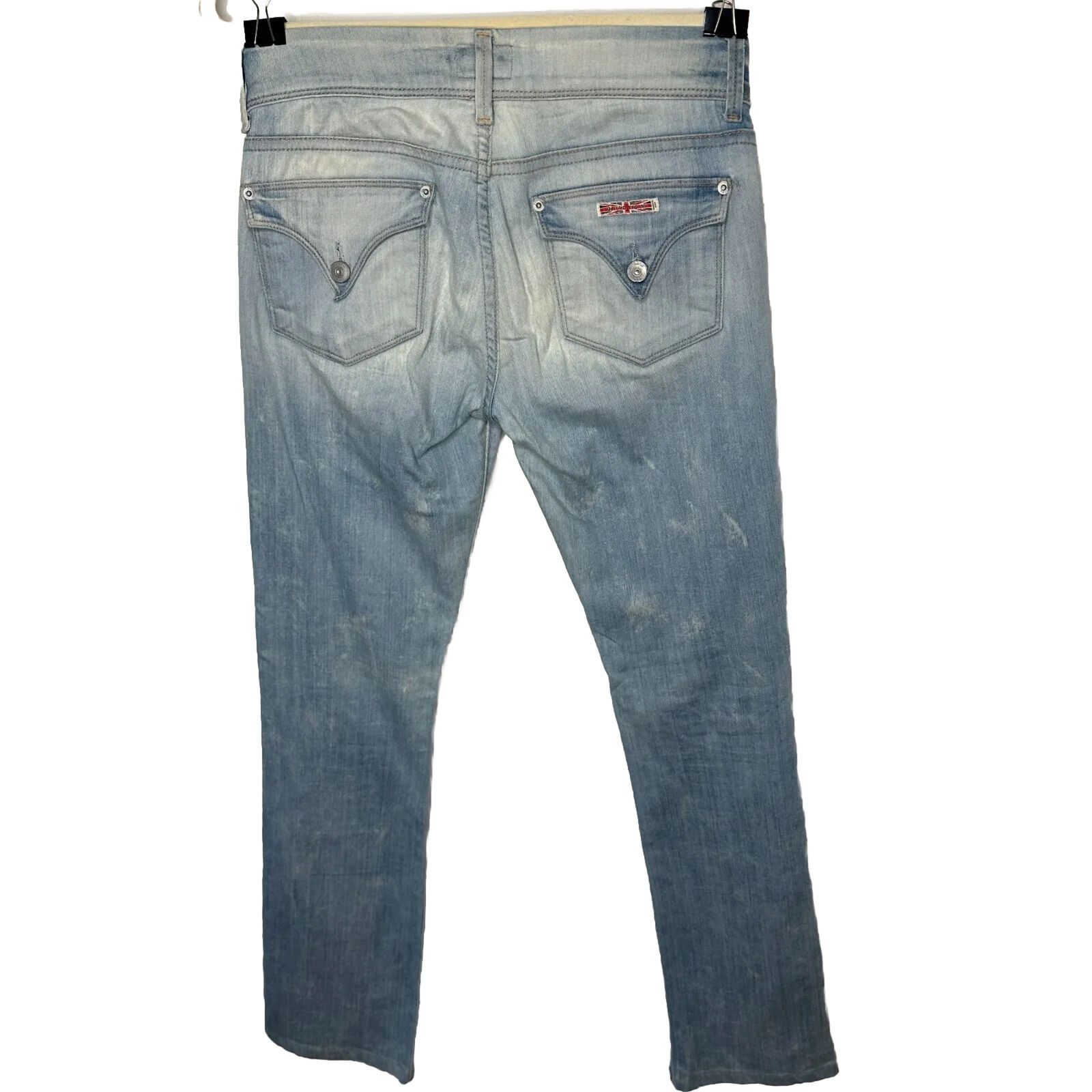 Hudson Hudson Double Button Blue Wash Jeans Low-Rise Boot Cut 26 Size 26" / US 2 / IT 38 - 1 Thumbnail