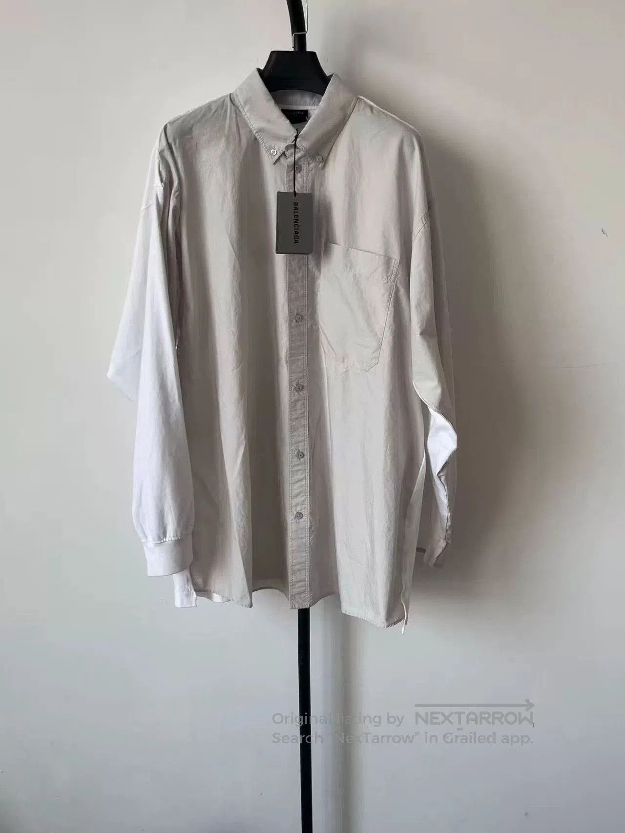 Balenciaga Balenciaga Printed Loose Long Sleeve Shirt. Size S / US 4 / IT 40 - 2 Thumbnail