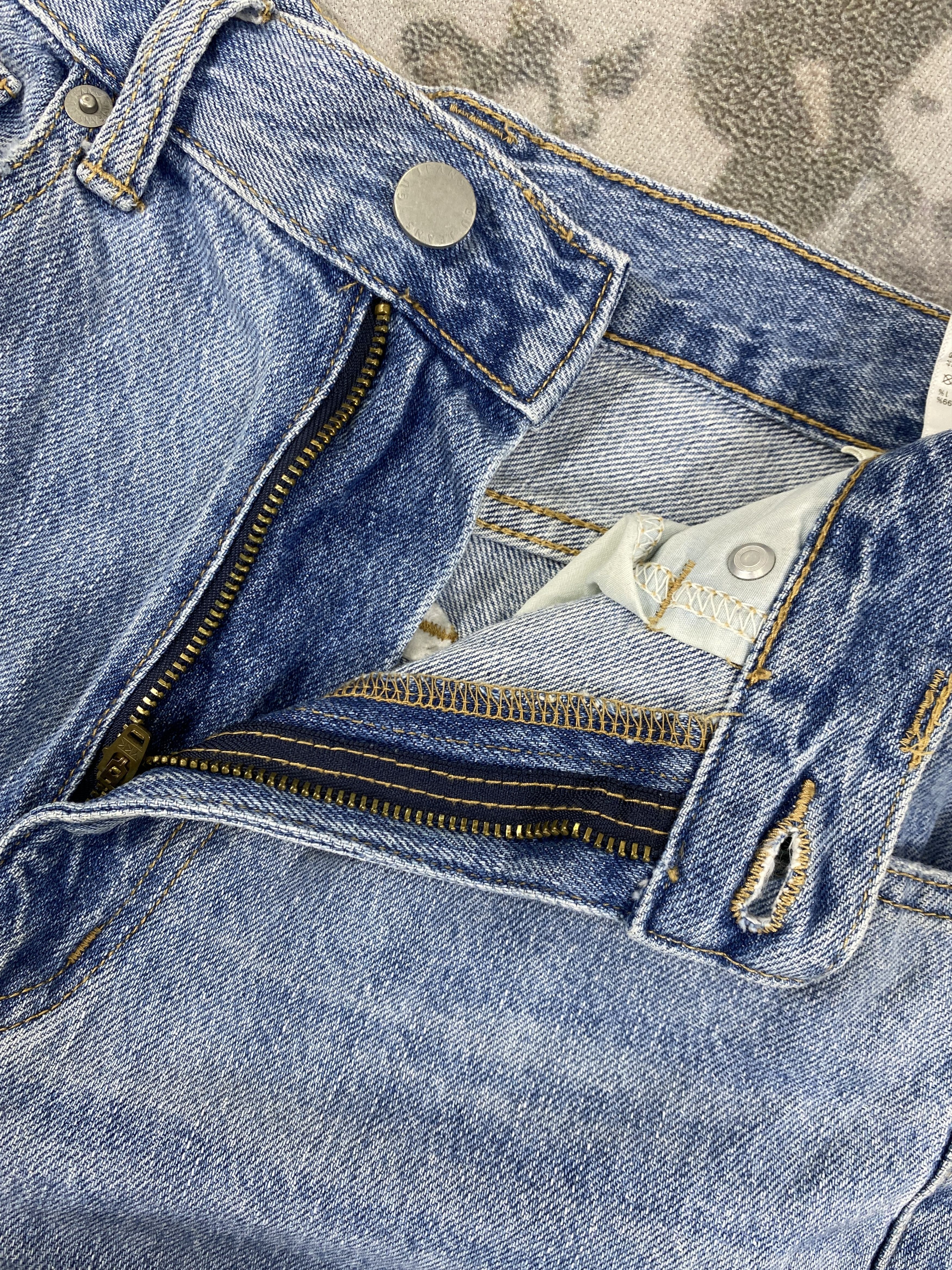 Japanese Brand Distressed Blue GU Baggy/Balloon Jeans 28x28.5 Denim- JN3587 Size US 28 / EU 44 - 6 Thumbnail