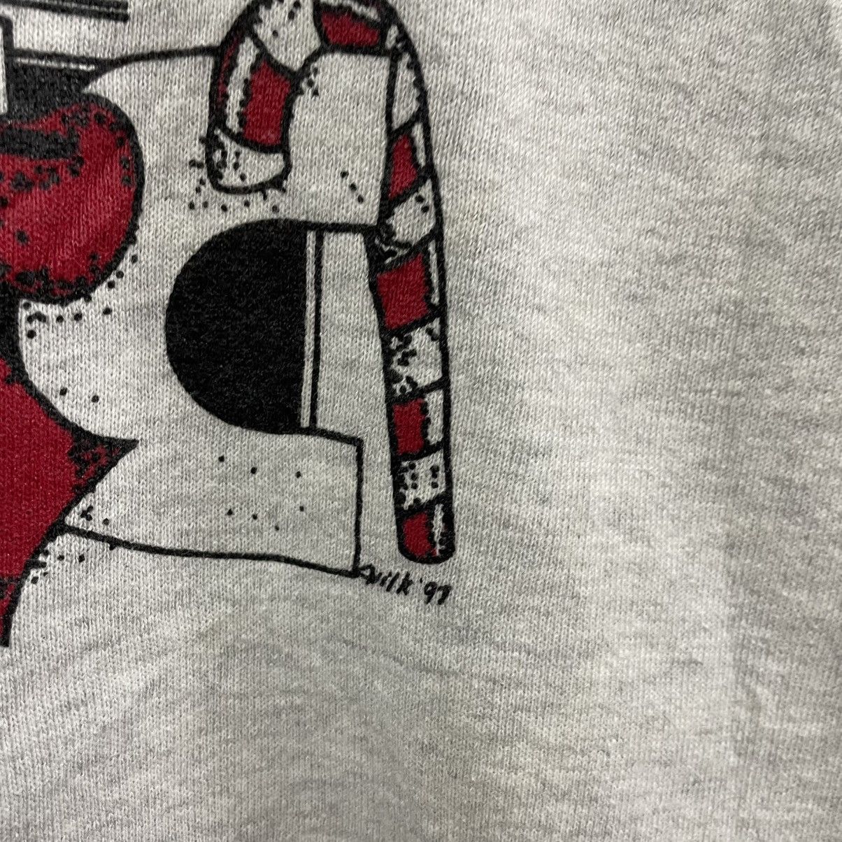 Jerzees × Vintage 🔥Vintage 1997 Jerzees Merry Christmas Sweatshirts Size US XL / EU 56 / 4 - 7 Thumbnail