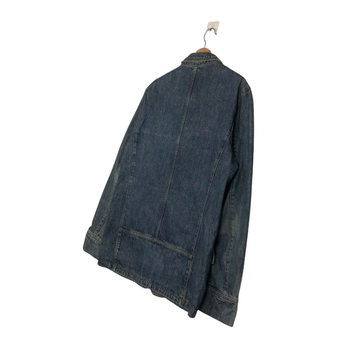 PPFM 🔥VINTAGE DENIM BIKER JACKET PPFM ISSEY MIYAKE Size US L / EU 52-54 / 3 - 12 Thumbnail
