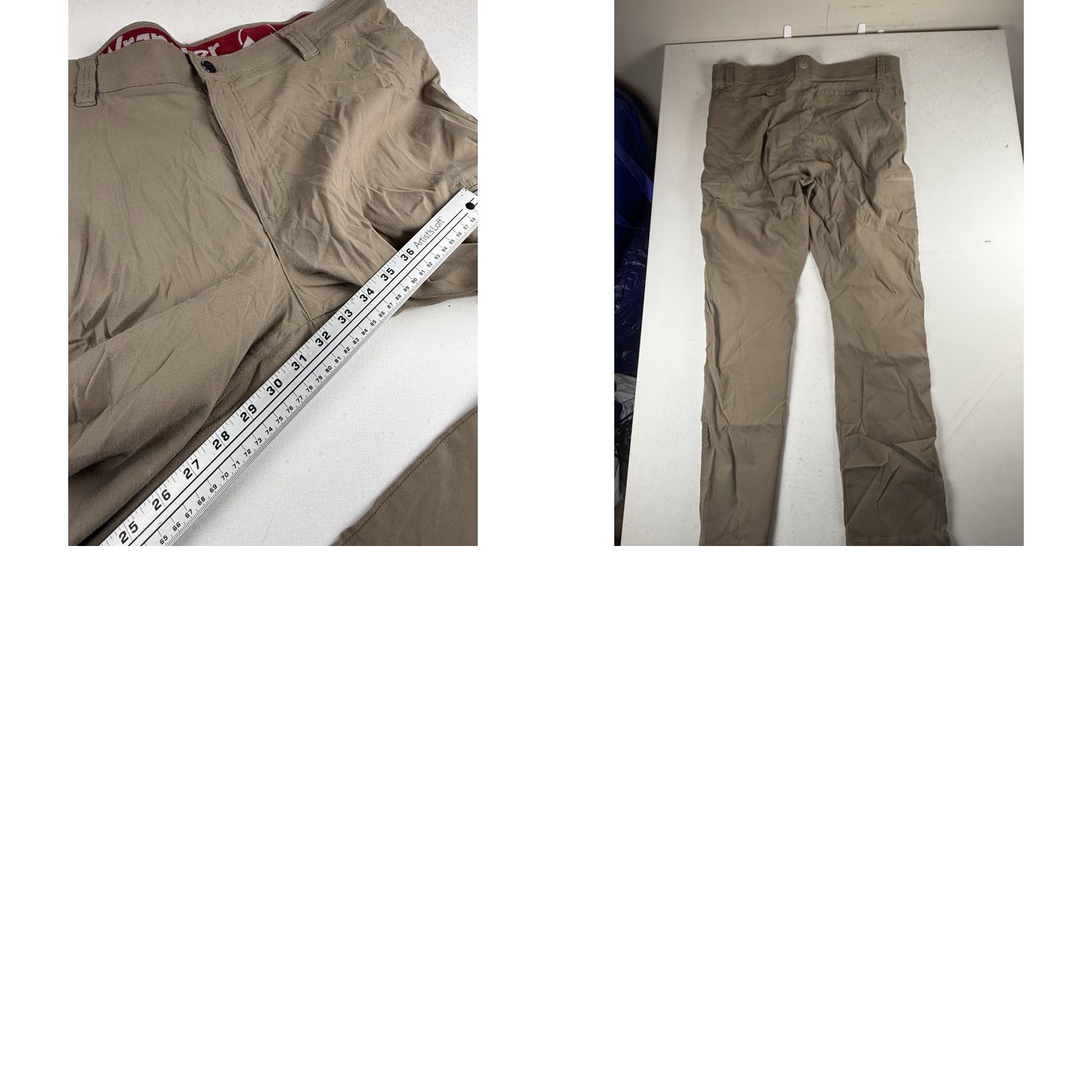 Wrangler Wrangler Pants Mens 38x32 Beige Outdoor Cargo Workwear Hiking Size US 38 / EU 54 - 8 Thumbnail