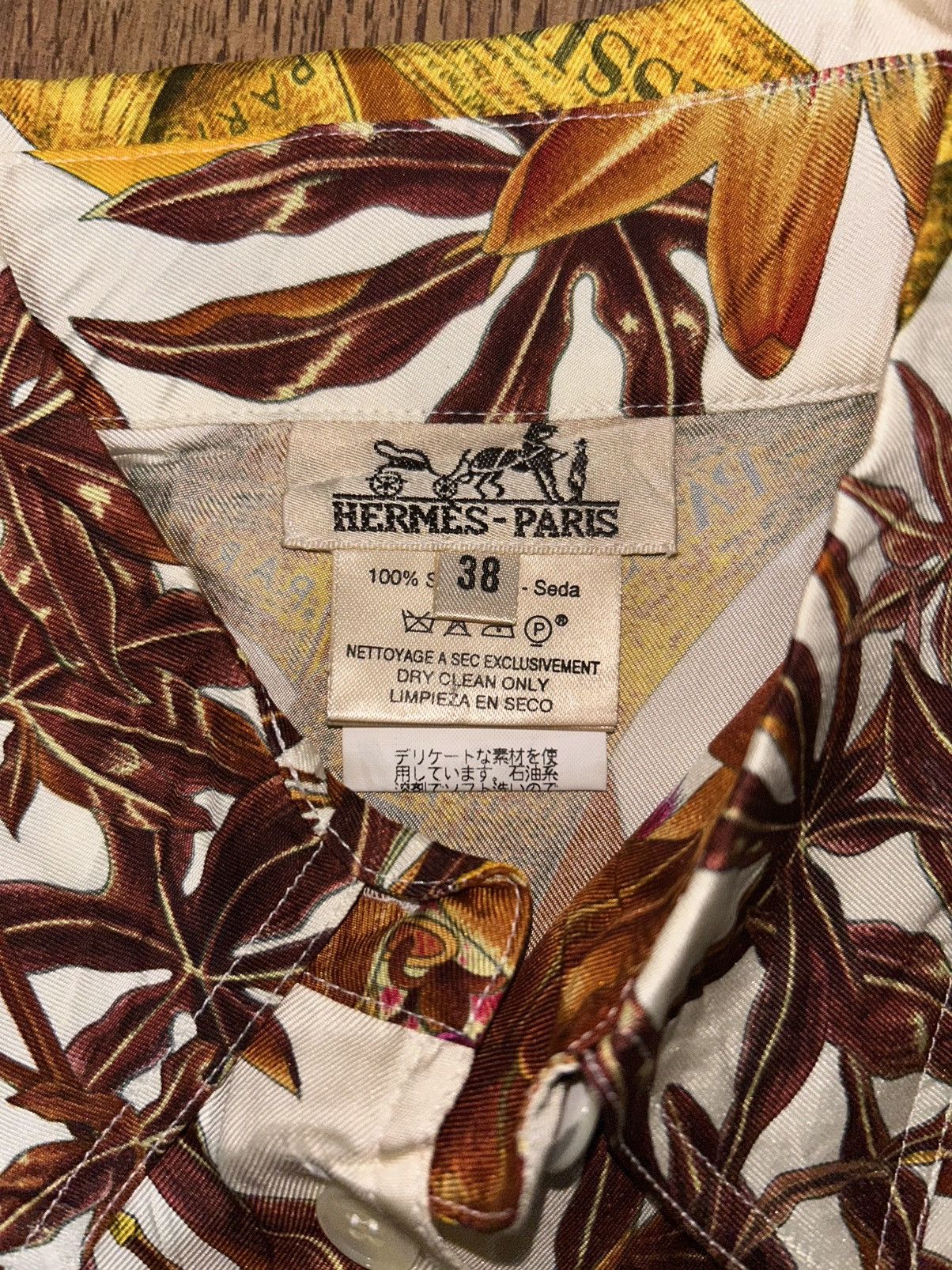 Hermes “Passiflores” Blouse