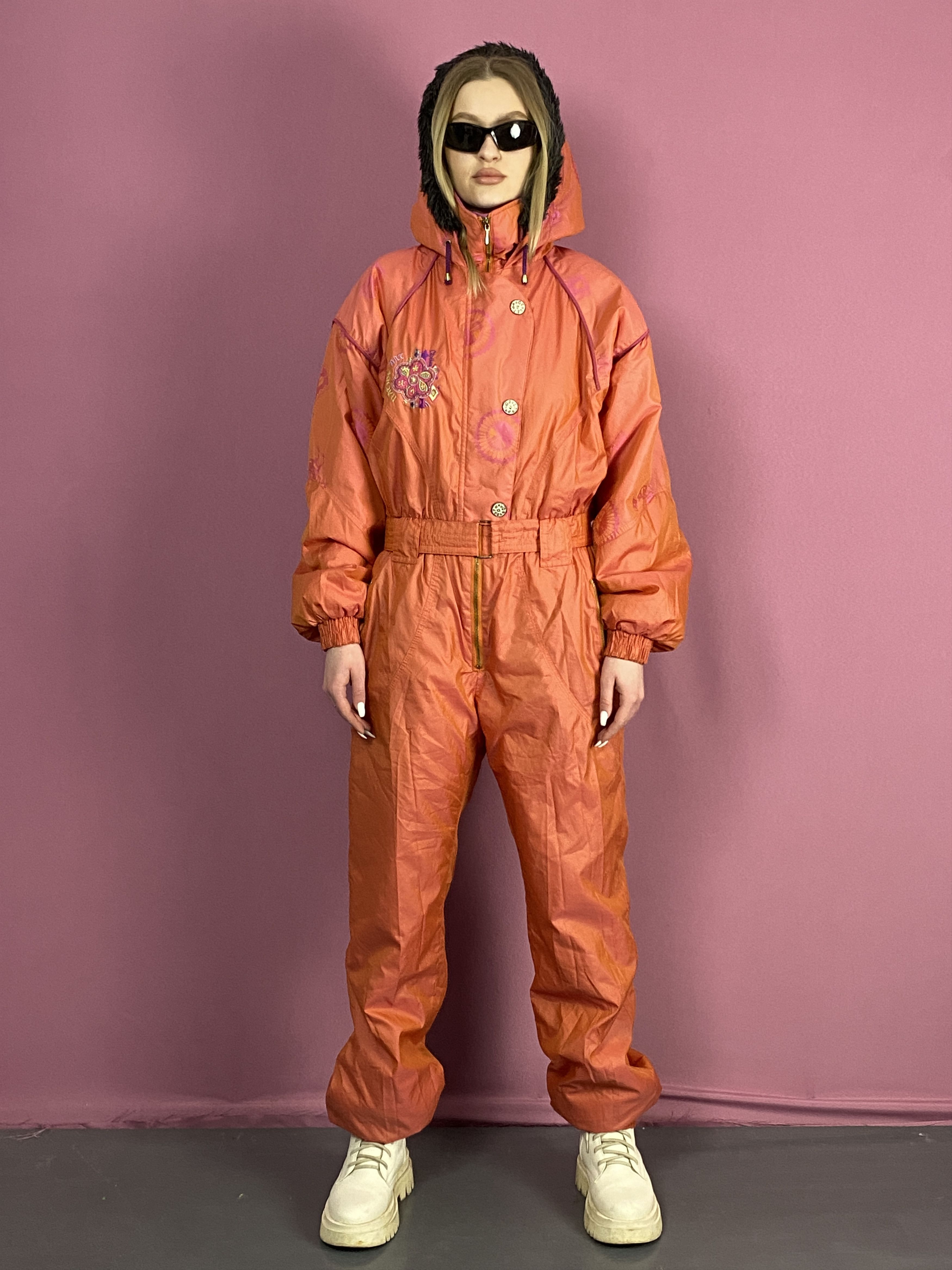 Vintage 90s Leading Vintage Women's One Piece Ski Suit - L Size L / US 10 / IT 46 - 3 Thumbnail