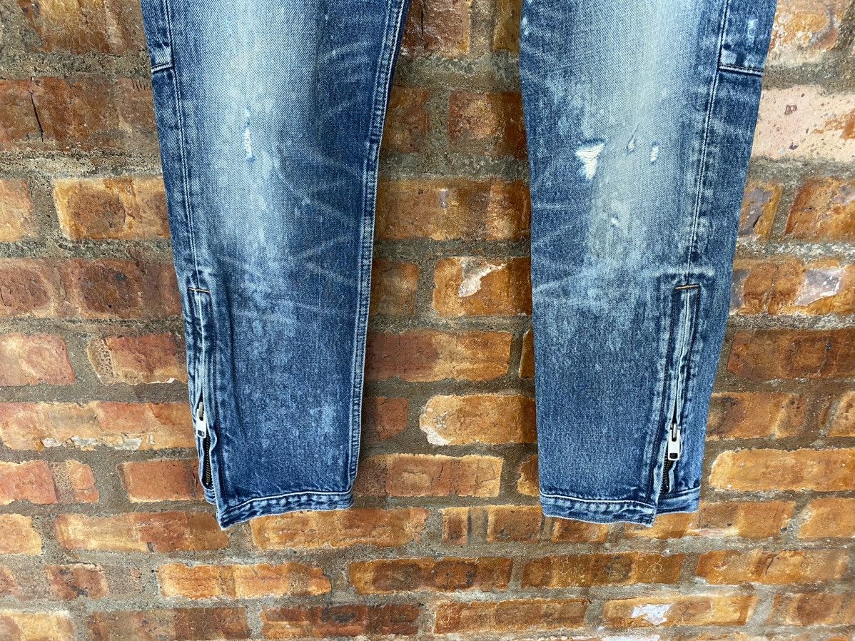 Hysteric Glamour RNA DNA Japan Large YKK Zipper Rider Racing denim Size 31" - 5 Thumbnail