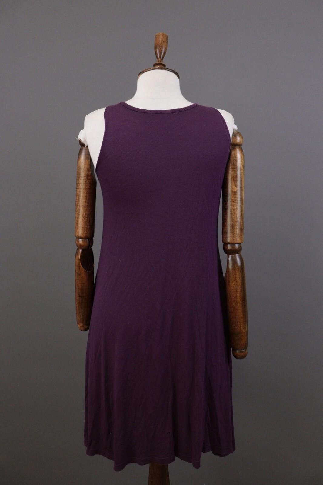Designer Gudrun Sjoden Purple Modal Midi A-Line Dress Size S Size S / US 4 / IT 40 - 7 Thumbnail