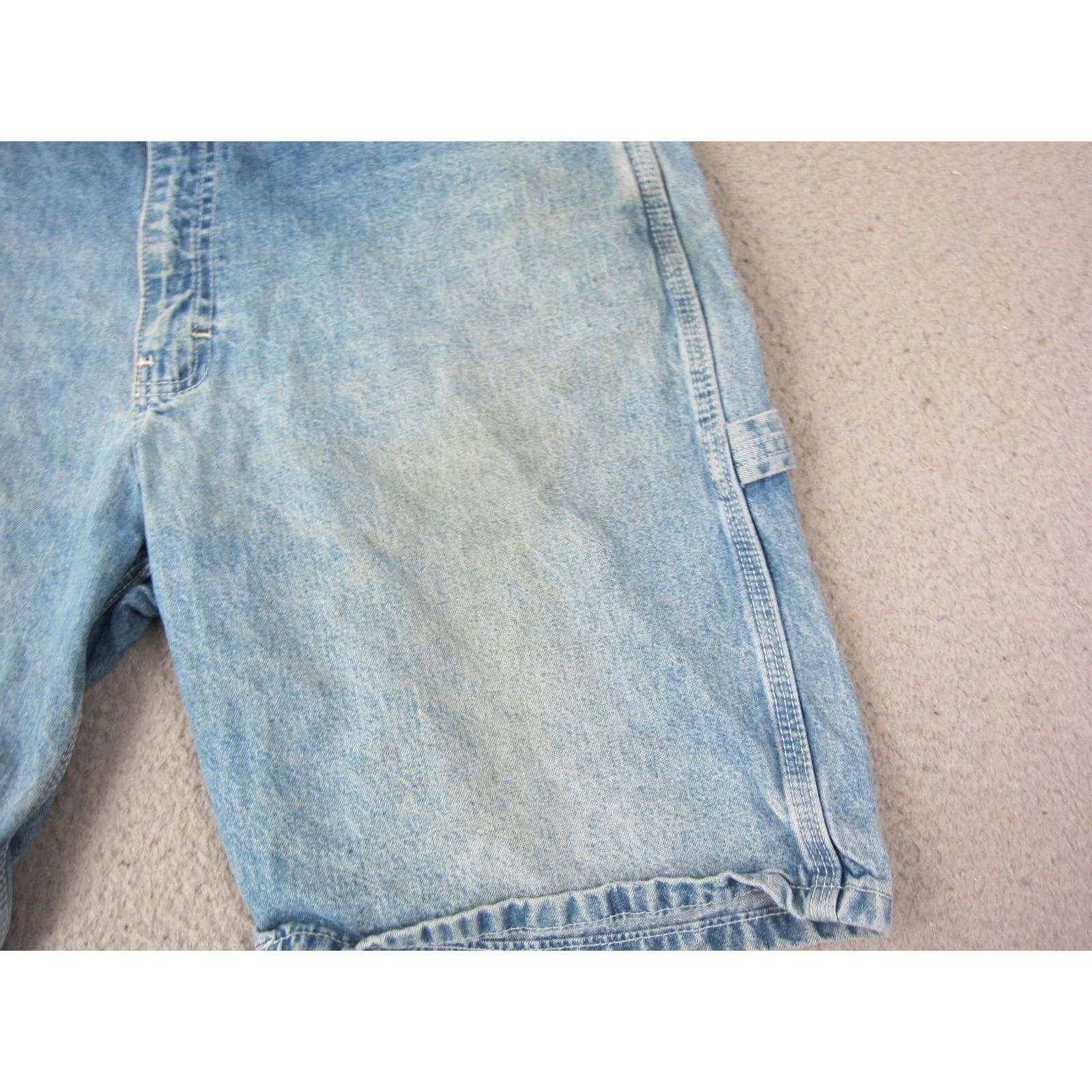 Vintage VINTAGE Key Shorts Mens 34 Blue Denim Jorts Light Carpenter Work Baggy Denim Shorts Blue 34 Mens Size US 34 / EU 50 - 2 Thumbnail