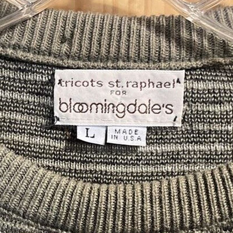 Tricots St. Raphael Tricots St. Raphael Bloomingdales Mens L Gray Cotton Sweater Size US L / EU 52-54 / 3 - 3 Thumbnail