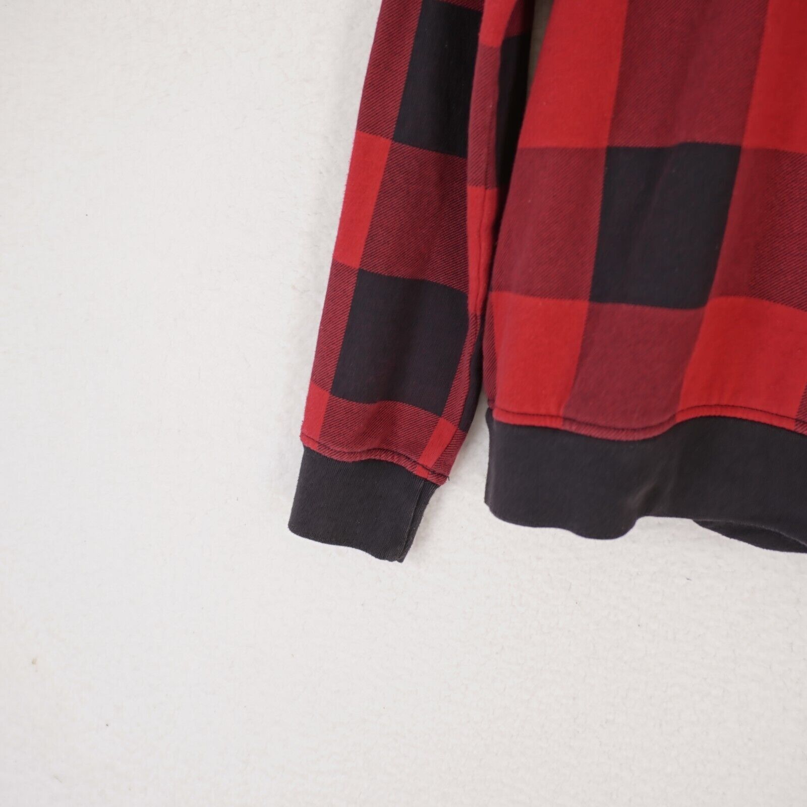 Abercrombie & Fitch Abercrombie Kids 15/16 Hooded Sweater Red Black Plaid Size XS / US 0-2 / IT 36-38 - 2 Thumbnail