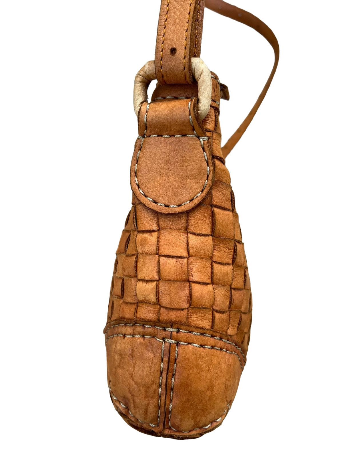 Leather Robita Japan Patina Woven Leather Bag Size ONE SIZE - 6 Thumbnail