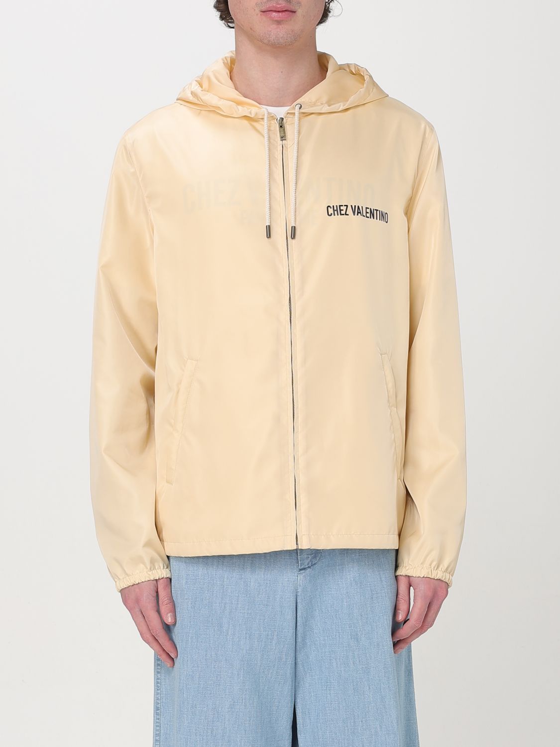 Valentino Valentino Jacket Men Yellow Cream Size US M / EU 48-50 / 2 - 1 Thumbnail