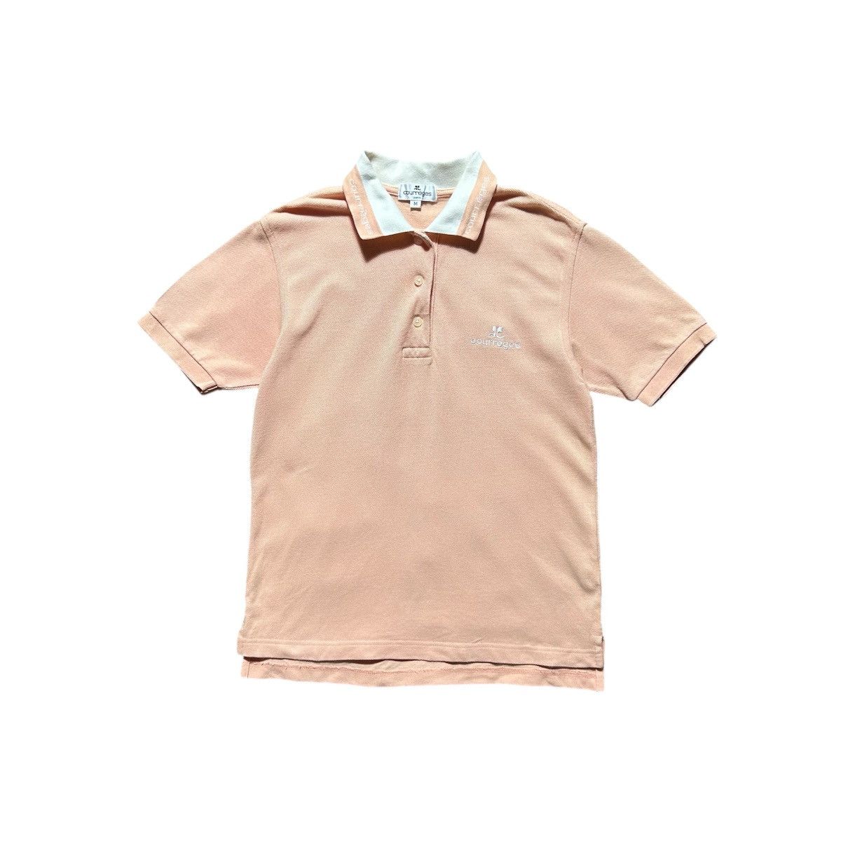 Courreges Vintage Courreges Logo Polos Shirt Size M / US 6-8 / IT 42-44 - 1 Thumbnail