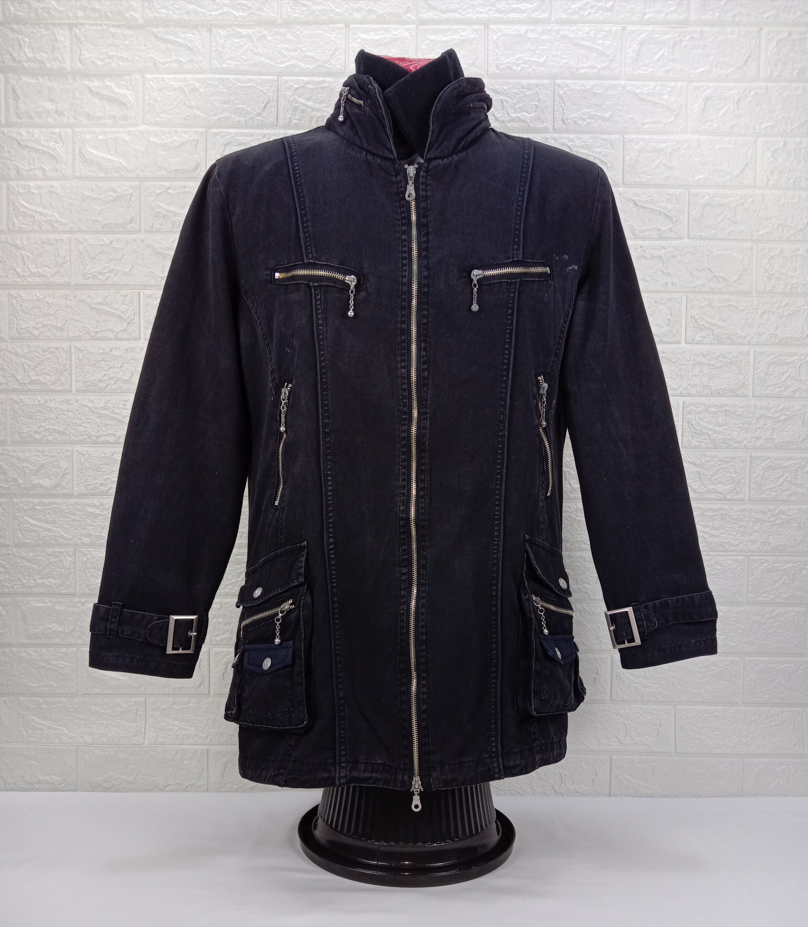 In The Attic Vintage In The Attic Punk Bondage Multi Pocket Black Jacket Size US L / EU 52-54 / 3 - 1 Thumbnail