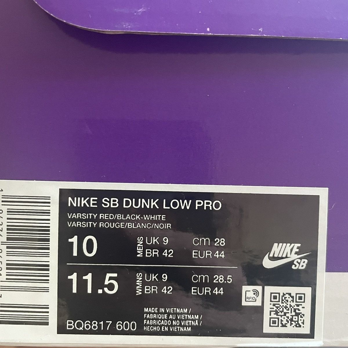 Nike SB Nike SB Dunk Low Pro J-Pack "Chicago" Size US 10 / EU 43 - 8 Thumbnail