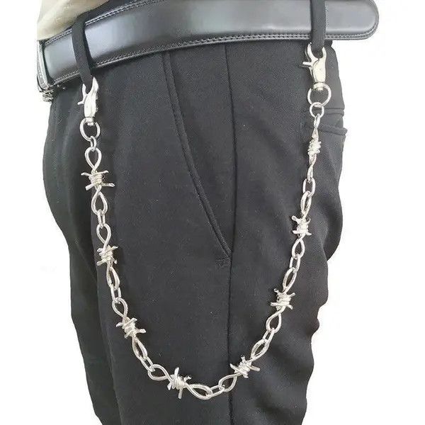 Jewelry Barb Wire Wallet Chain Size ONE SIZE - 7 Thumbnail