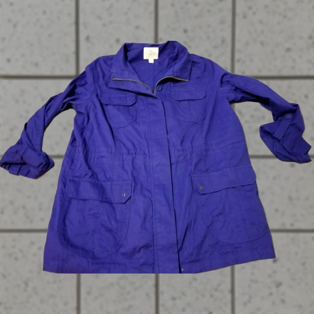 Vintage Womens St. John's Bay Jacket XL Blue Size XL / US 12-14 / IT 48-50 - 1 Thumbnail