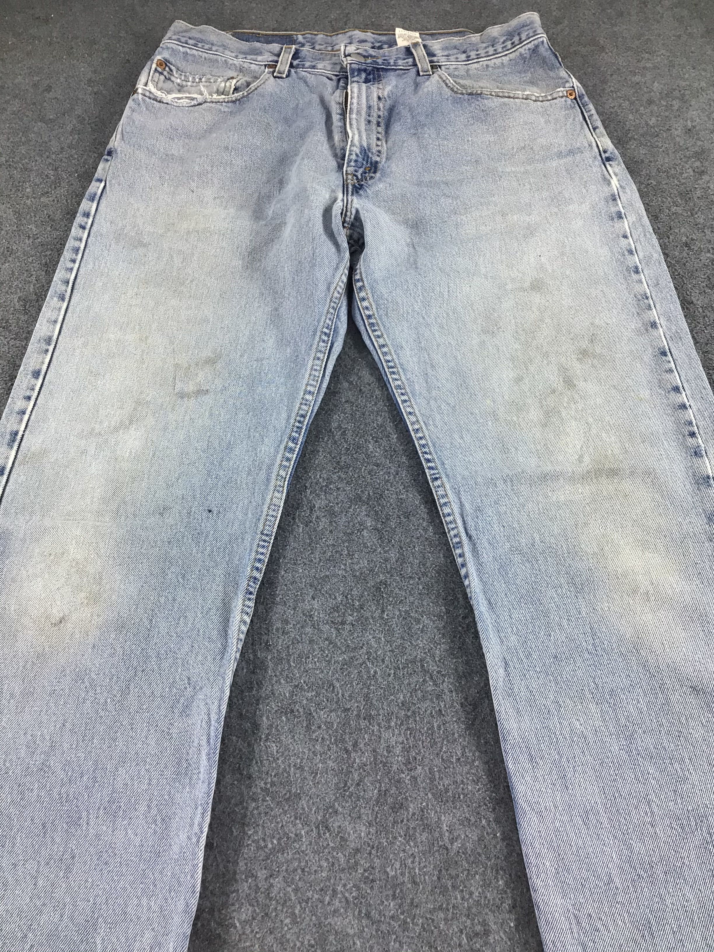 Levi's Vintage Levis 505 Jeans Light Wash -J465 Size US 34 / EU 50 - 3 Thumbnail