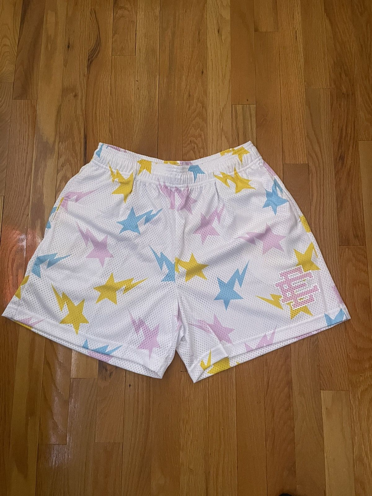 image of Bape Ee Basic Mesh Short Size XL in White, Men's