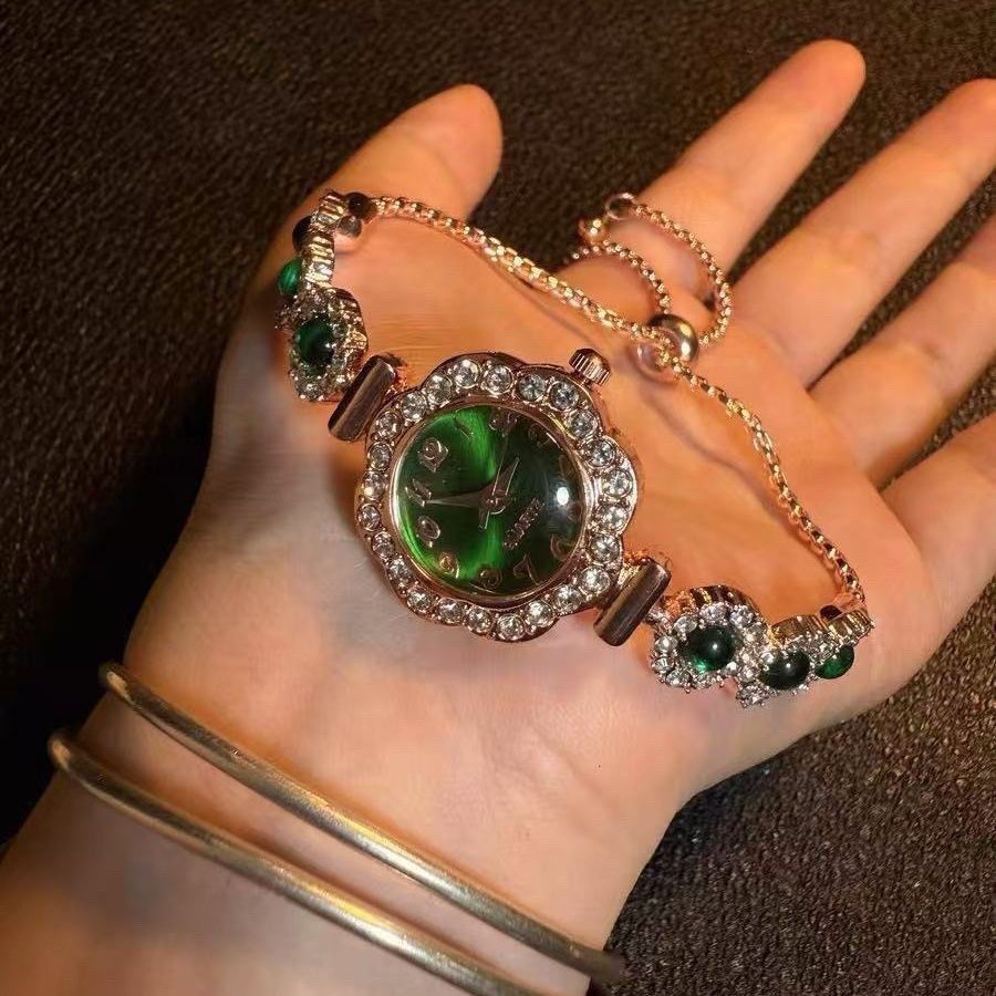 Other Vintage Babysbreath Bracelet Watch – Green Dial Size ONE SIZE - 1 Thumbnail
