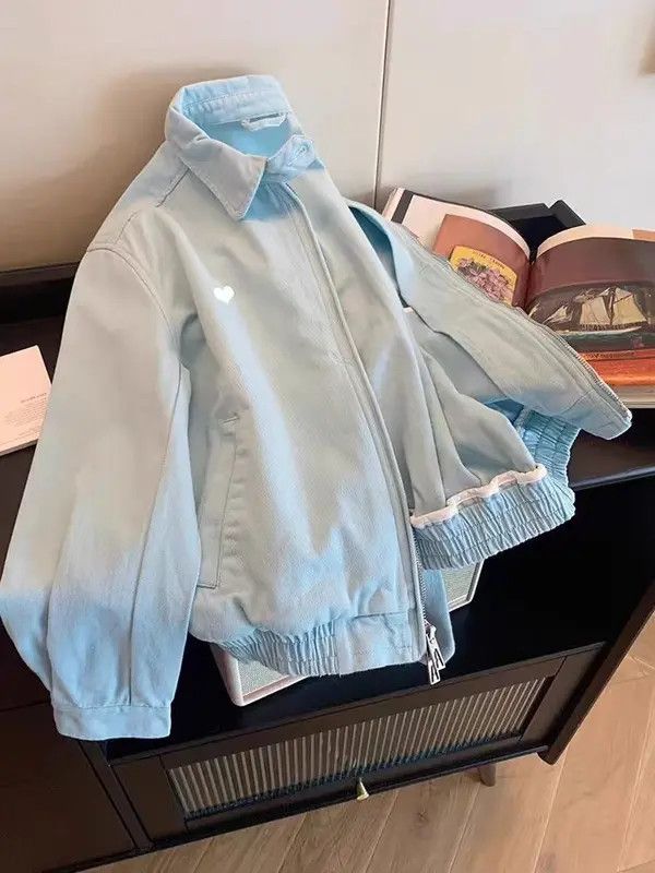 VIBE Street Vintage Heart Lapel Casual Work Jacket Size US M / EU 48-50 / 2 - 5 Thumbnail