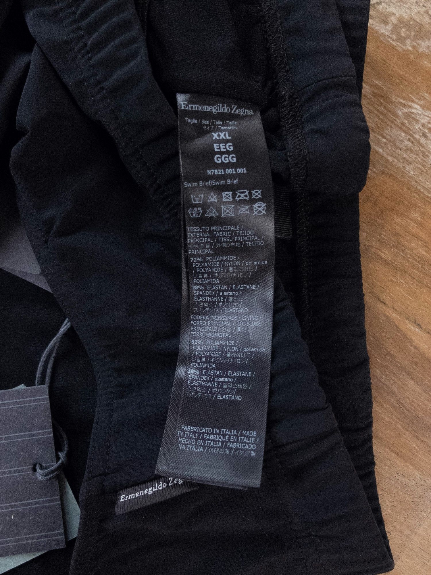 Ermenegildo Zegna ERMENEGILDO ZEGNA solid black swim briefs speedos XXL Size US 38 / EU 54 - 4 Thumbnail
