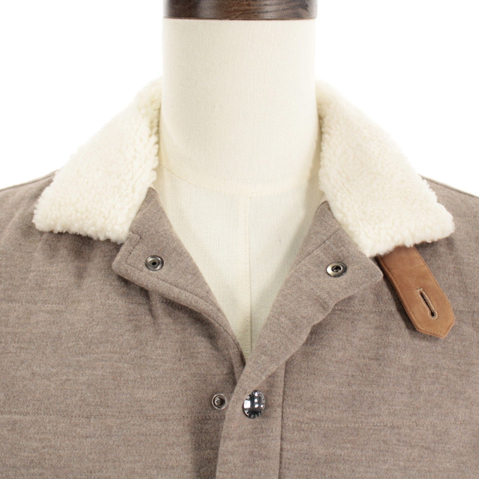 Luciano Barbera Luciano Barbera Vest Size M US In Beige Wool Size US M / EU 48-50 / 2 - 2 Thumbnail