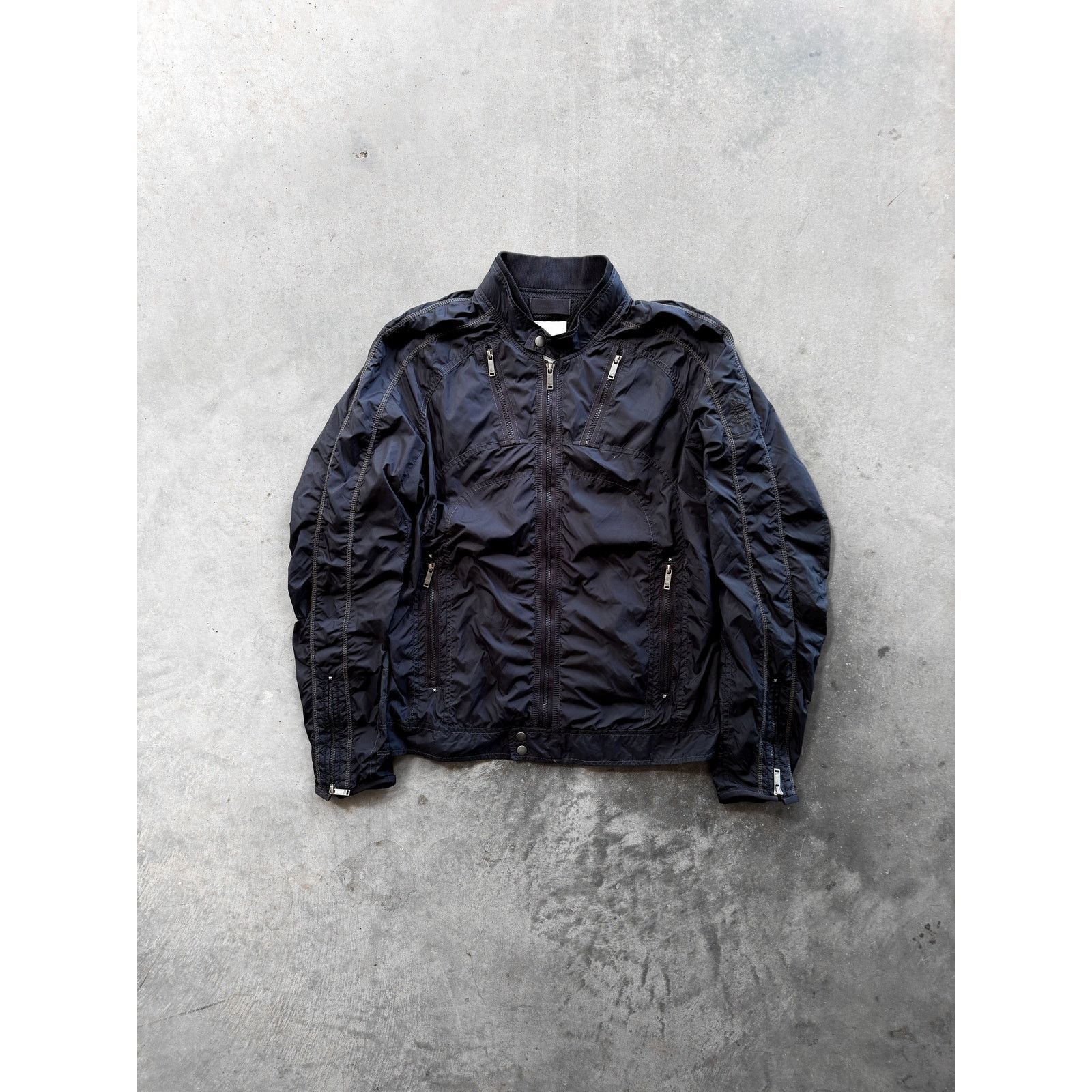 Diesel 2000s Diesel Lightweight Moto Jacket Size L Size L / US 10 / IT 46 - 1 Thumbnail