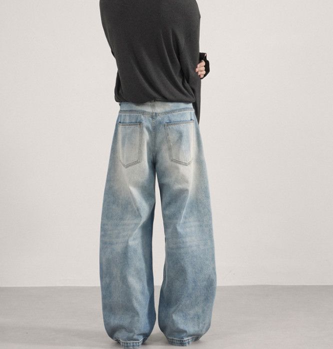 Japanese Brand American retro distressed washed patchwork scimitar jeans Size US 32 / EU 48 - 3 Thumbnail