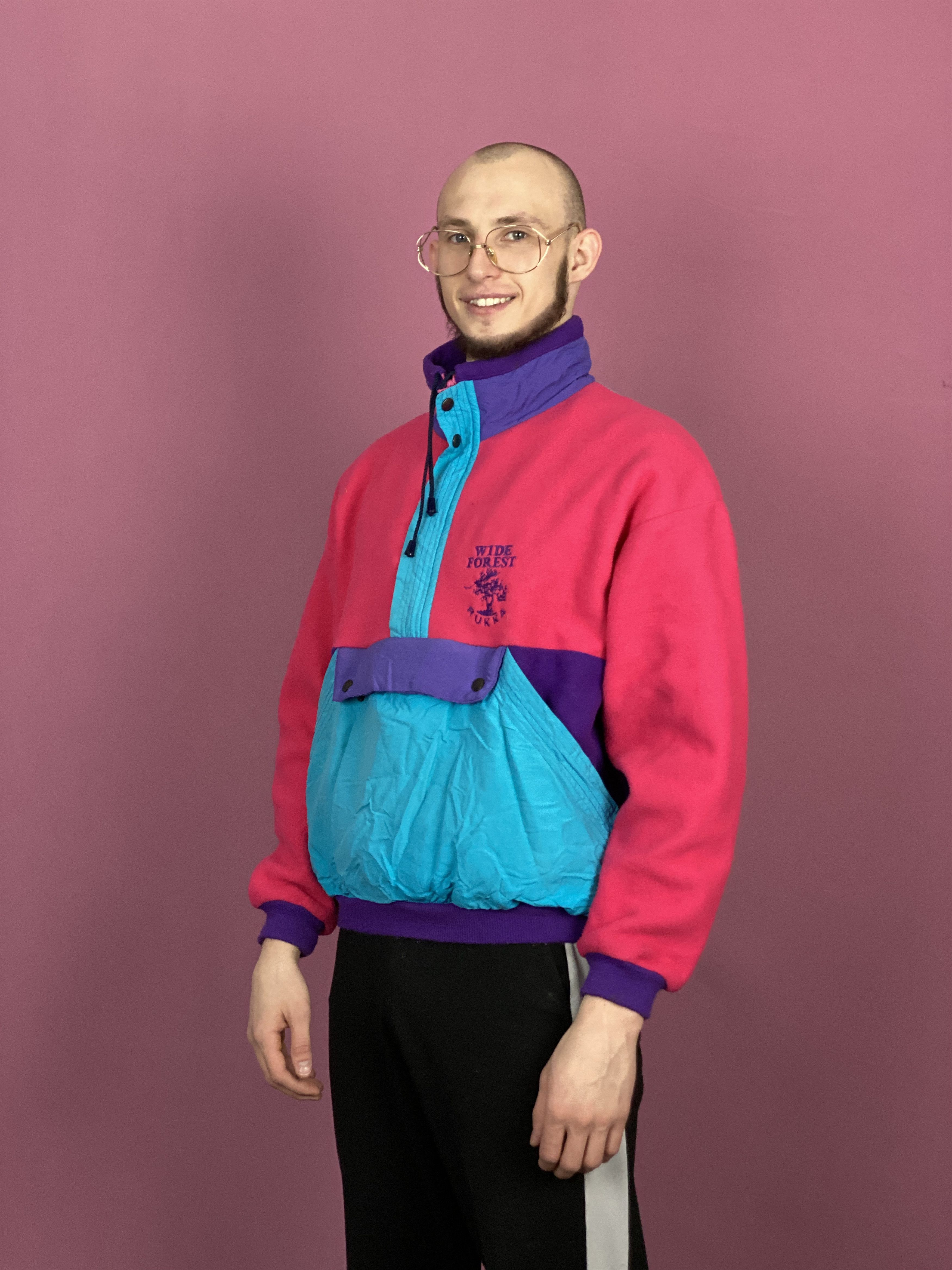 Vintage 90s Rukka Vintage Men's Half Zip Fleece - M Size US M / EU 48-50 / 2 - 2 Thumbnail