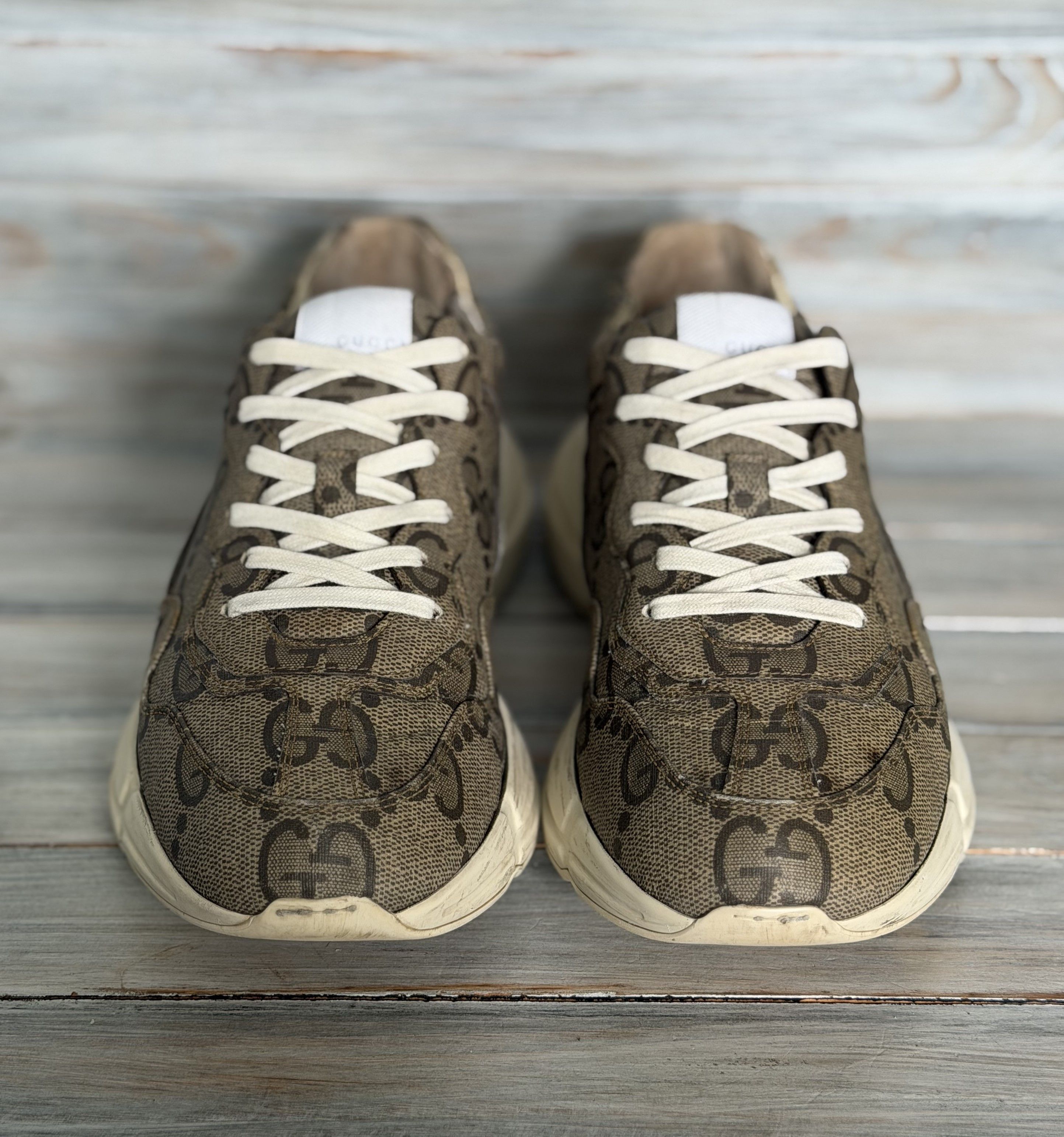 Gucci GUCCI GG Rython 100 Monogram Lace Up Sneakers Made In Italy Size US 11.5 / EU 44-45 - 3 Thumbnail