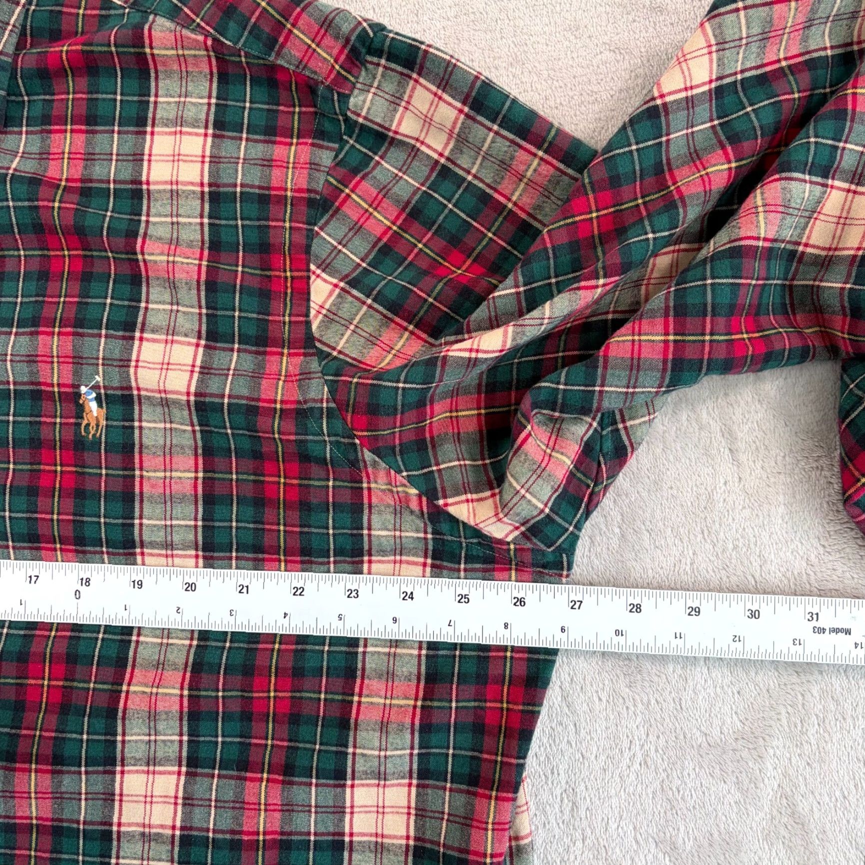 Polo Ralph Lauren VINTAGE Polo Ralph Lauren Classic Fit Flannel Shirt n Multi Lumberjack Plaid Flesh Pony Size US XXL / EU 58 / 5 - 6 Thumbnail
