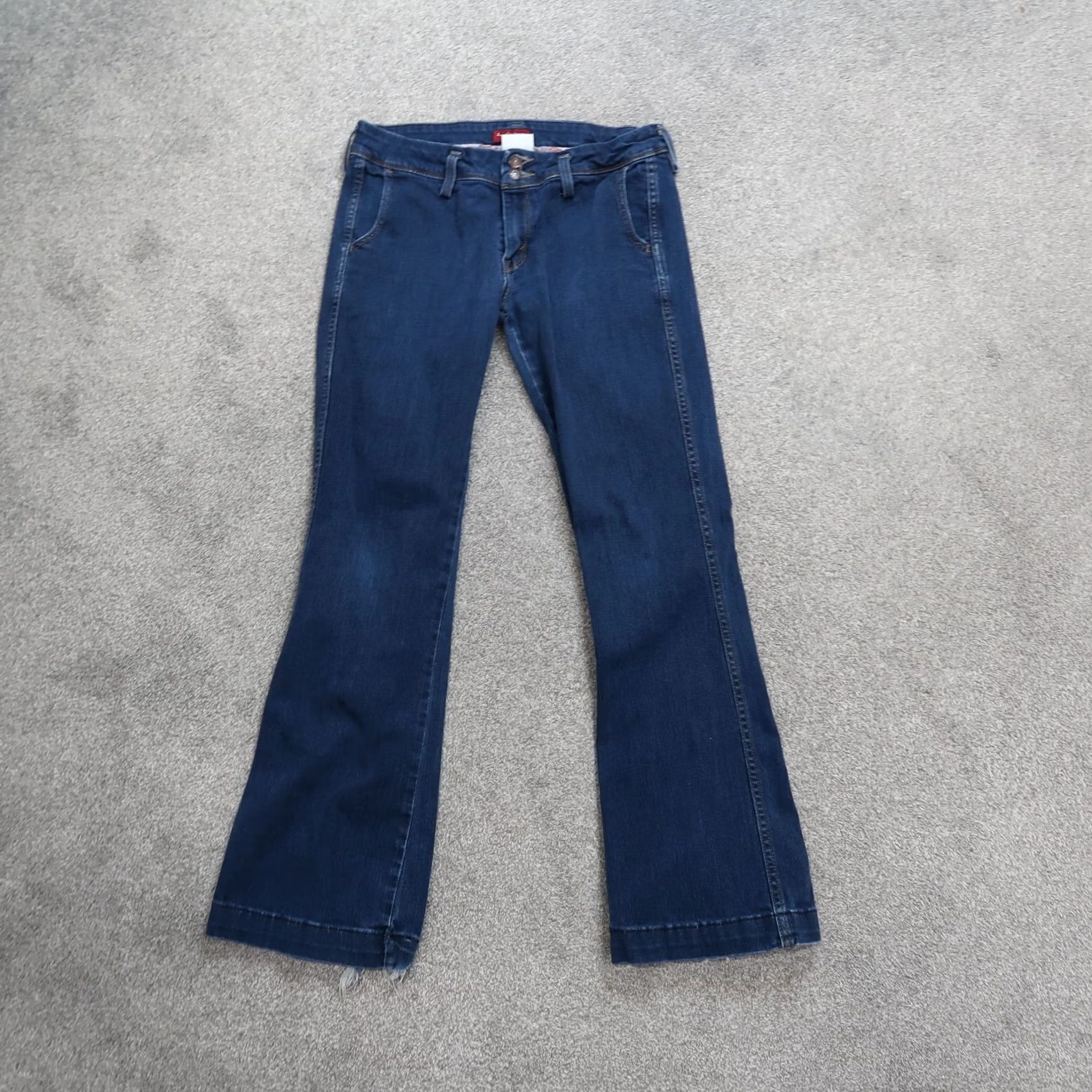 Levi's Levi's 545 Bootcut Jeans Women's 10 Blue Denim Mid Rise Stretch Regular Inseam 32" 5-Pocket Dark Wash Size 32" / US 10 / IT 46 - 2 Thumbnail
