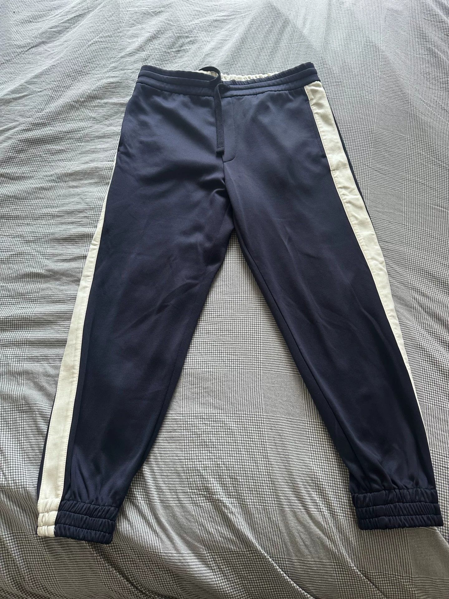 Valentino Valentino Blue Side-Stripe Track Pants Size US 38 / EU 54 - 1 Thumbnail
