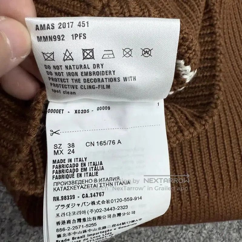 Miu Miu Miu Miu Brown Knit Sweater with Embellishments . Size M / US 6-8 / IT 42-44 - 5 Thumbnail