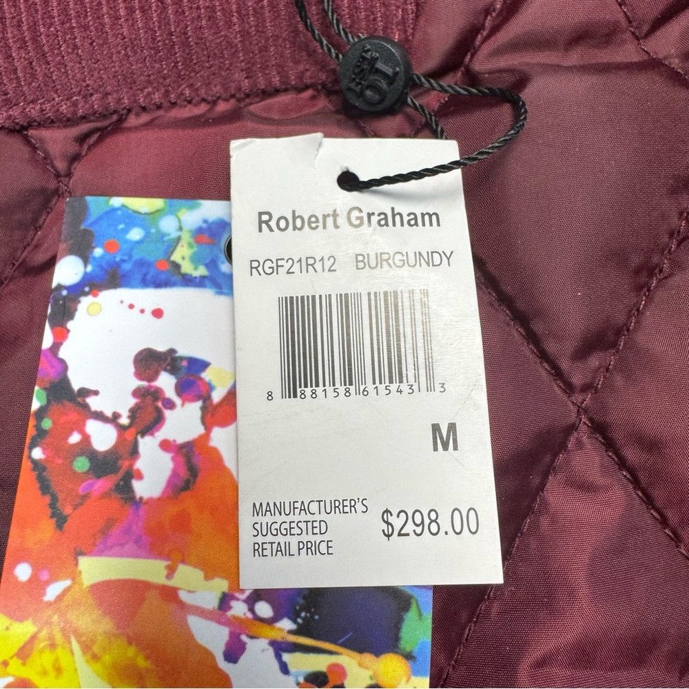 Robert Graham NWT New $298 Robert Graham Corduroy Shirt Burgundy Jacket S Size US M / EU 48-50 / 2 - 7 Thumbnail
