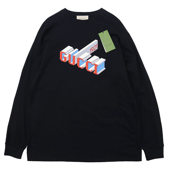 Gucci Gucci Gucci Cotton Long Sleeve T Shirt Textile T-Shirts DUTY FREE for USA Size ONE SIZE - 1 Thumbnail