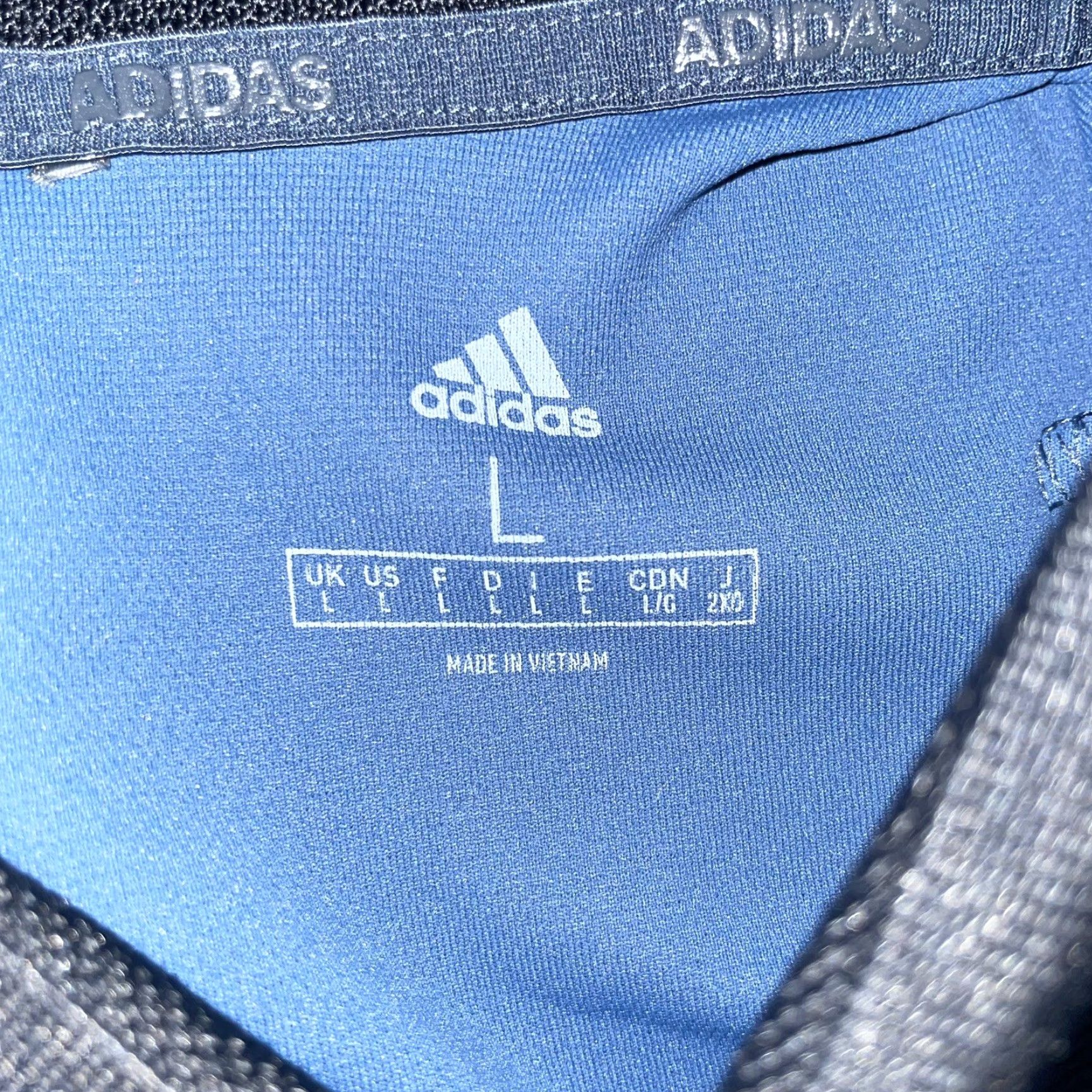 Adidas Adidas Men's Polo Shirt Short Sleeve Blue Large Casual Clothing Size US L / EU 52-54 / 3 - 2 Thumbnail