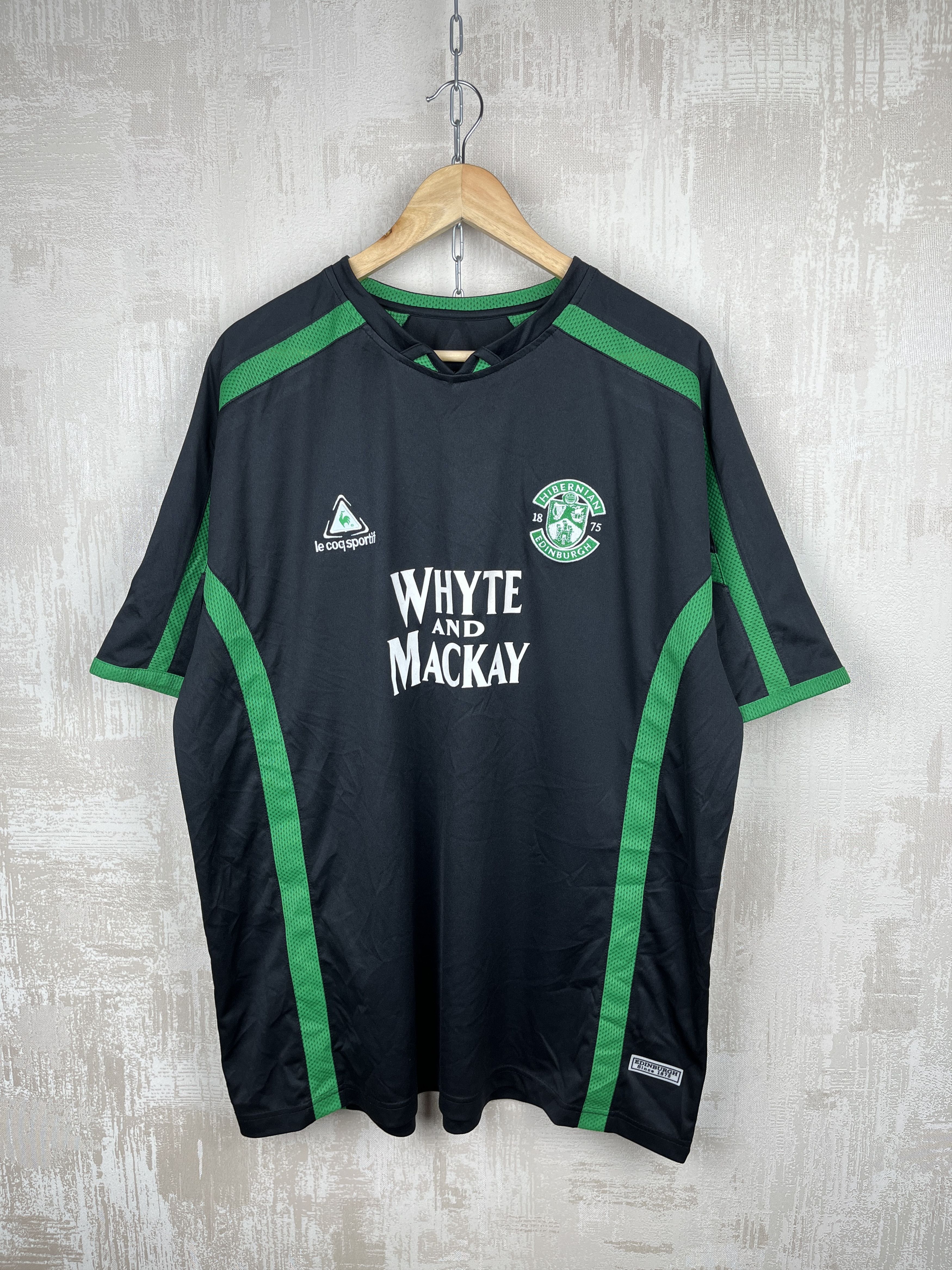 Le Coq Sportif Hibernian 2005 - 2006 Away Football Shirt Soccer Jersey Size US XXL / EU 58 / 5 - 2 Thumbnail