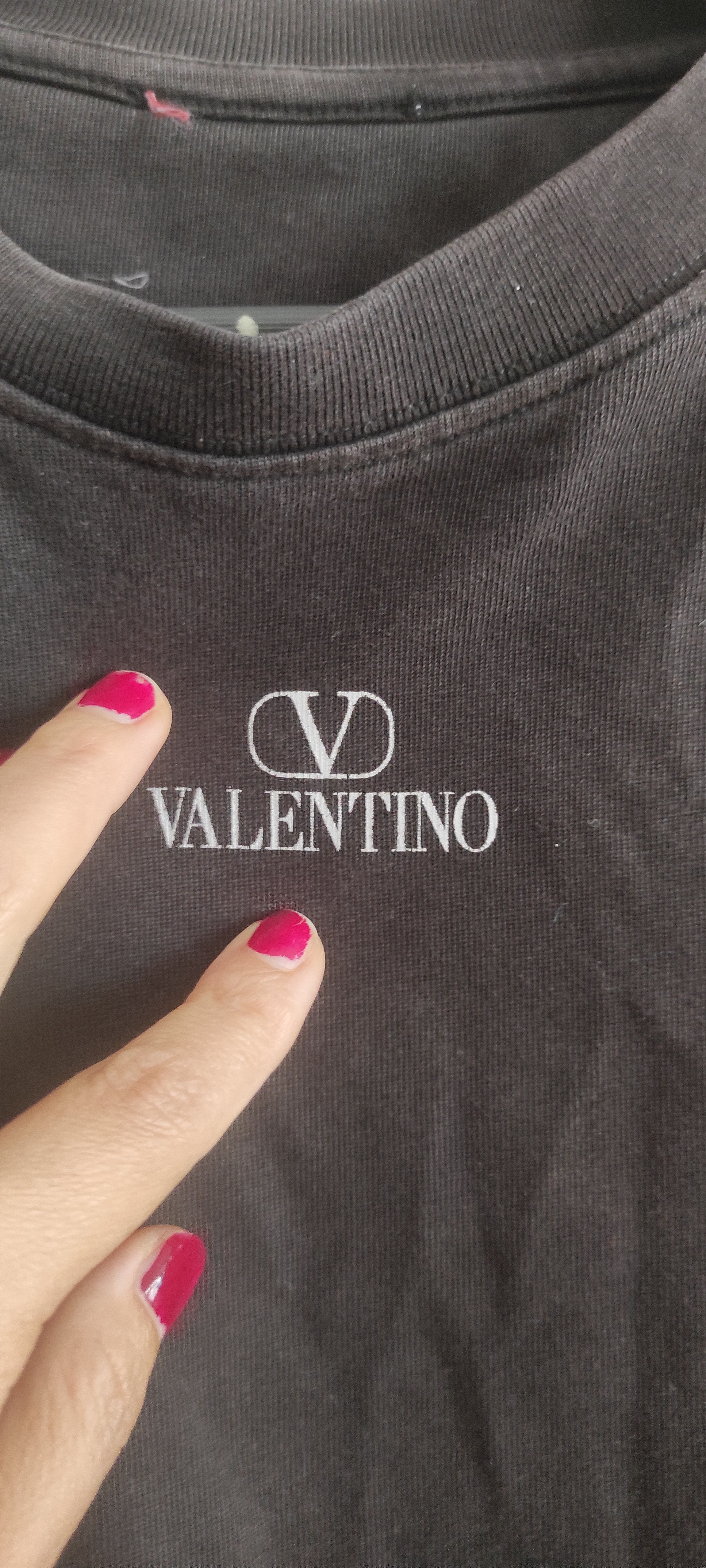 Valentino × Vintage Valentino Crew Neck T-Shirt with Printed Logo Made Italy Size US L / EU 52-54 / 3 - 6 Thumbnail