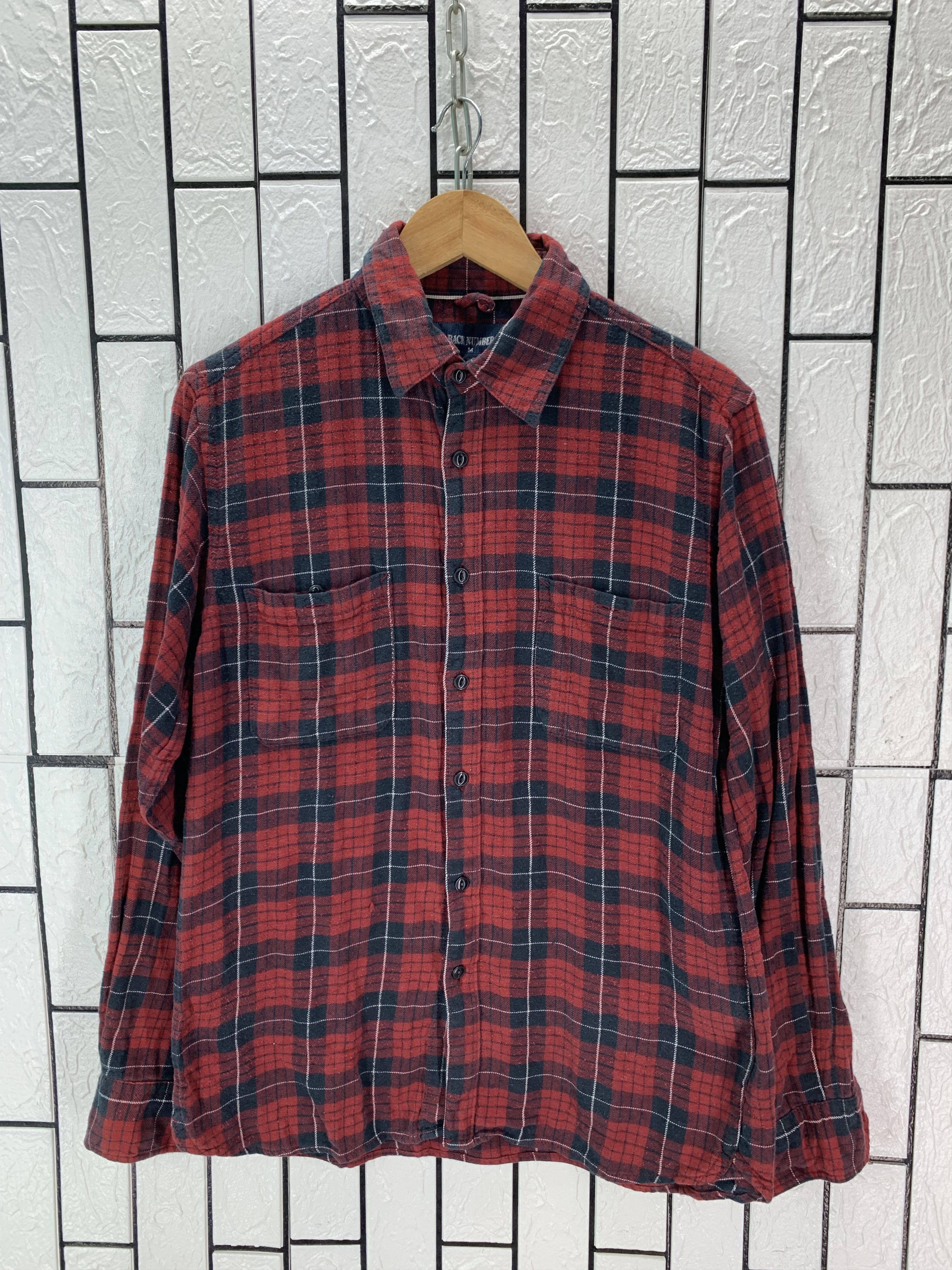 Vintage Back Number Shirt Button