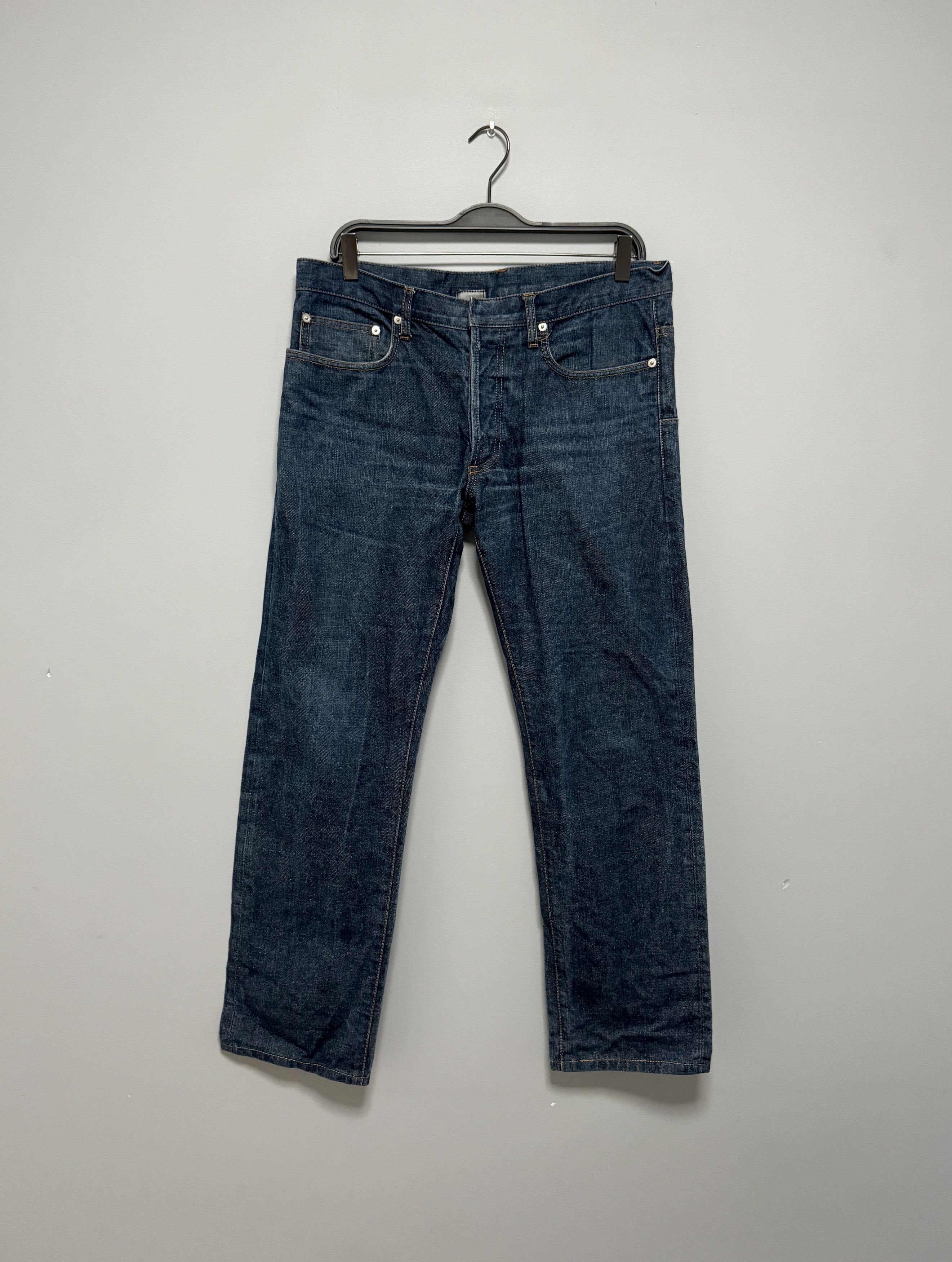Dior Dior Homme Denim Pants Jeans Hedi Slimane Dark Navy Size 33 Size US 33 - 2 Thumbnail
