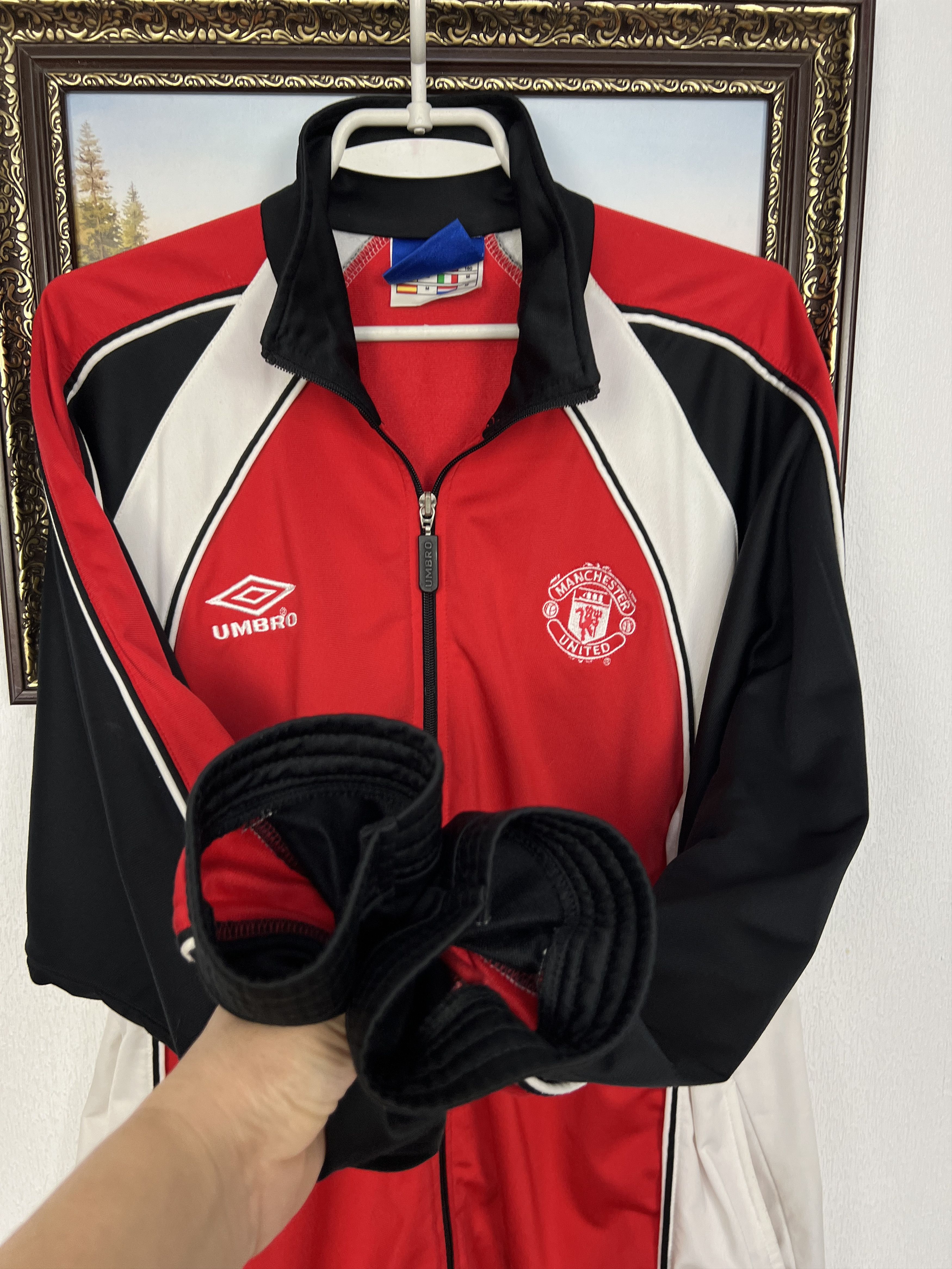 Umbro Vintage Manchester United Football Jacket Soccer Track Top Size US M / EU 48-50 / 2 - 5 Thumbnail