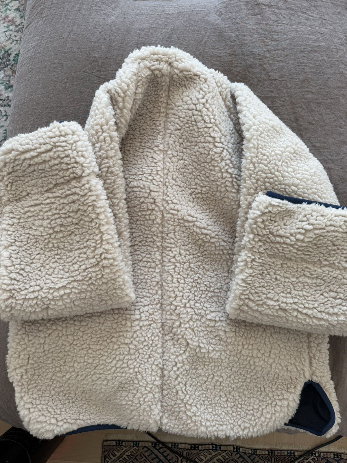 Kapital Kapital White Boa Fleece Jacket Size US L / EU 52-54 / 3 - 5 Thumbnail