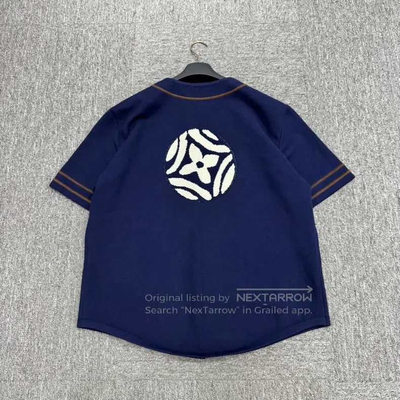 Louis Vuitton Louis Vuitton Fw25 baseball knitted short sleeve shirt Size US M / EU 48-50 / 2 - 5 Thumbnail