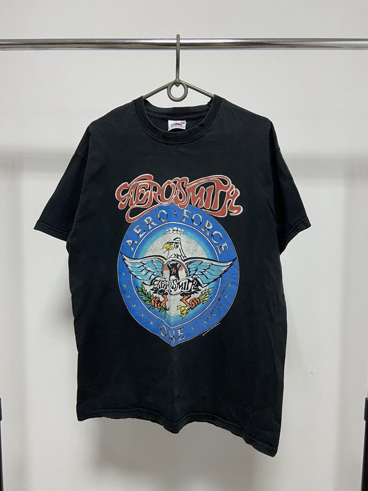 Aerosmith × Vintage Aerosmith T shirt Rock Band Aero Force One 1993 Vintage Size US M / EU 48-50 / 2 - 1 Thumbnail