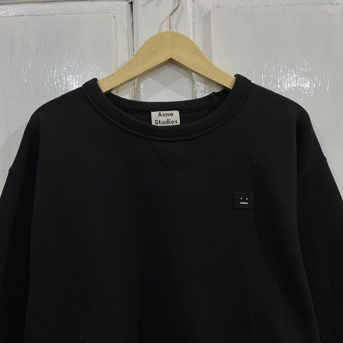 Acne Studios Acne Studios Eddy Symbol HE SS15 face black sweatshirts Size US L / EU 52-54 / 3 - 2 Thumbnail