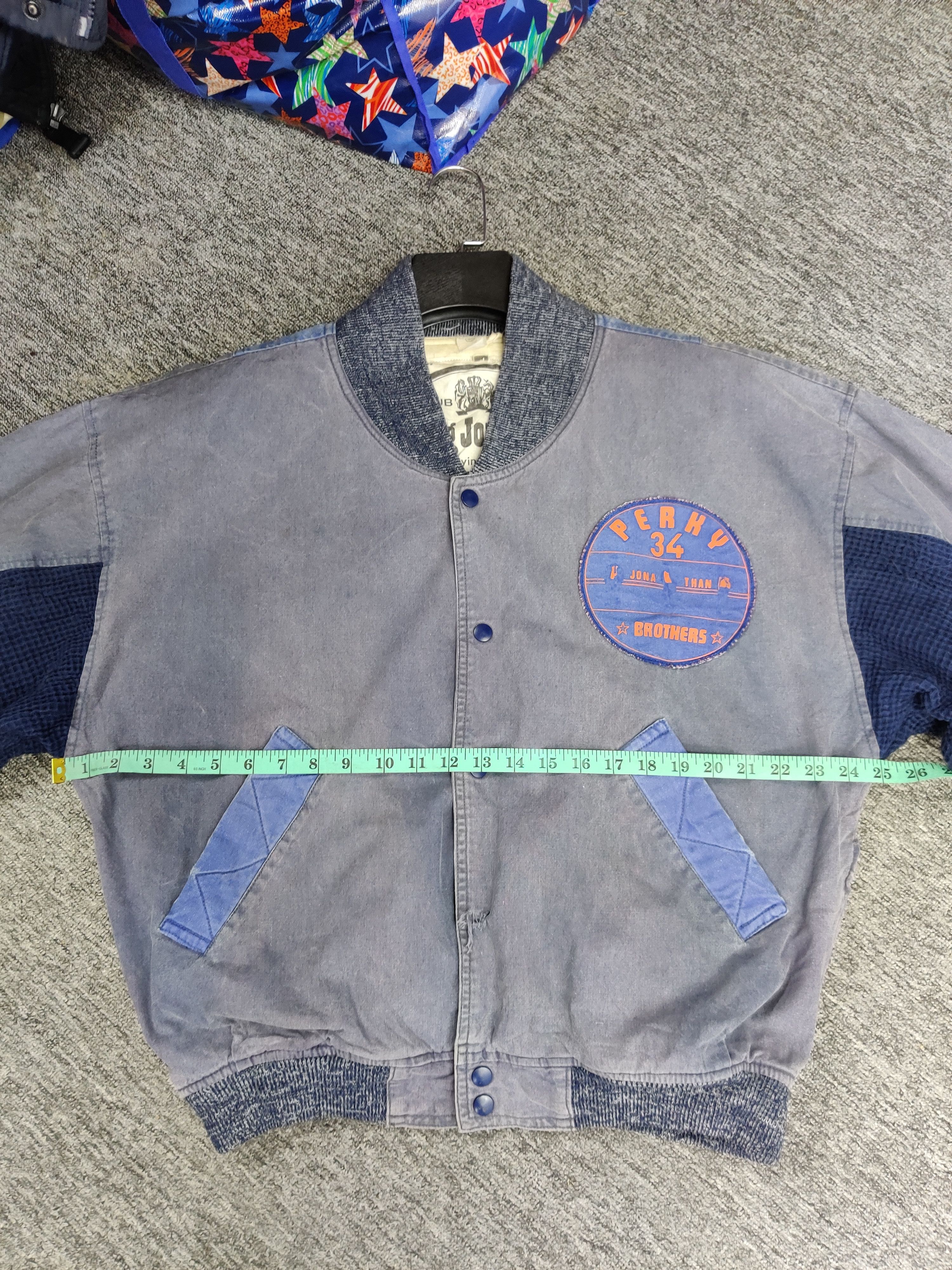 Japanese Brand Vintage King Jonathan Parachute Denim Bomber Jacket Size US XL / EU 56 / 4 - 16 Thumbnail