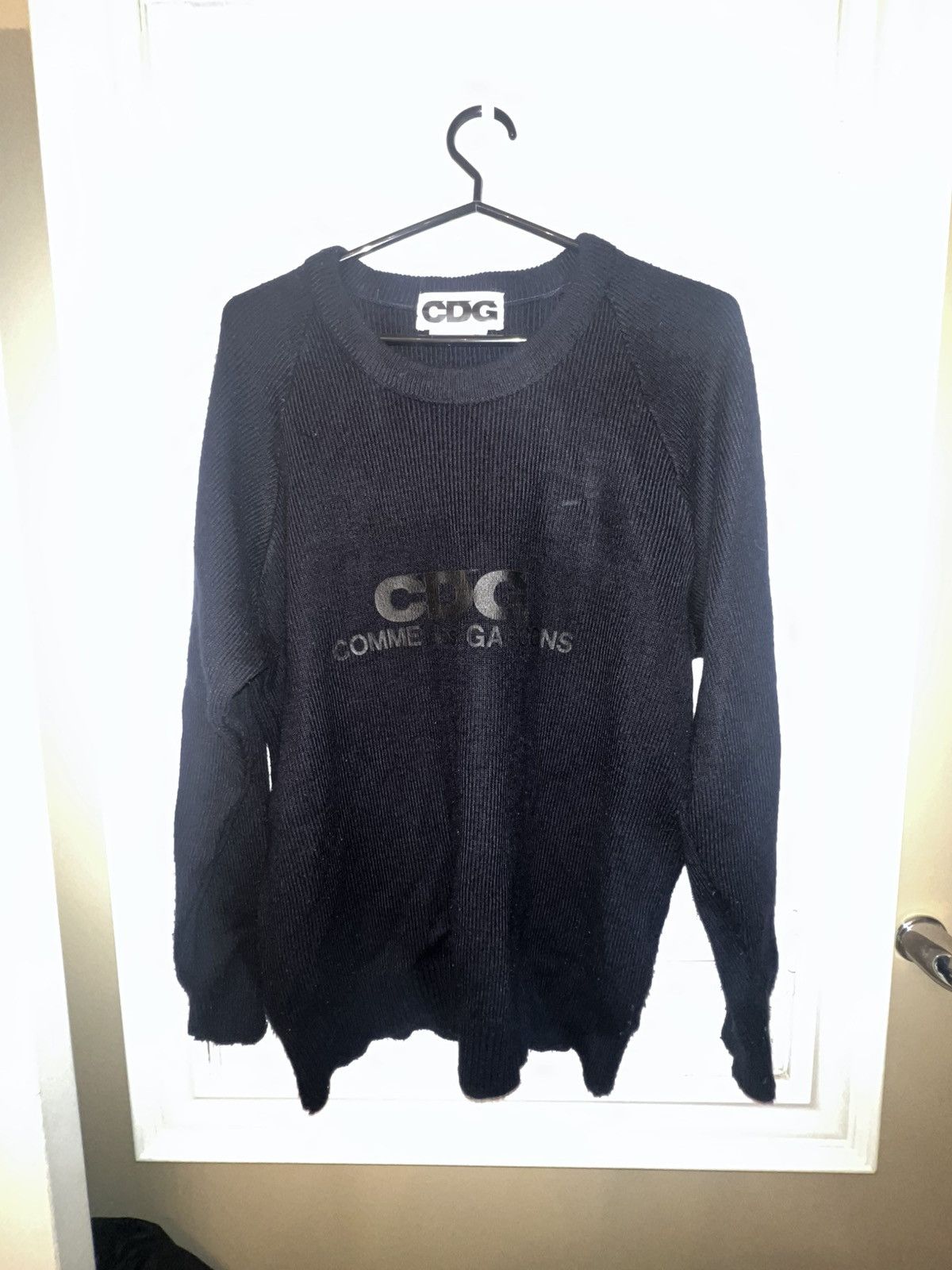Comme des Garcons CDG logo knit Size US L / EU 52-54 / 3 - 1 Thumbnail