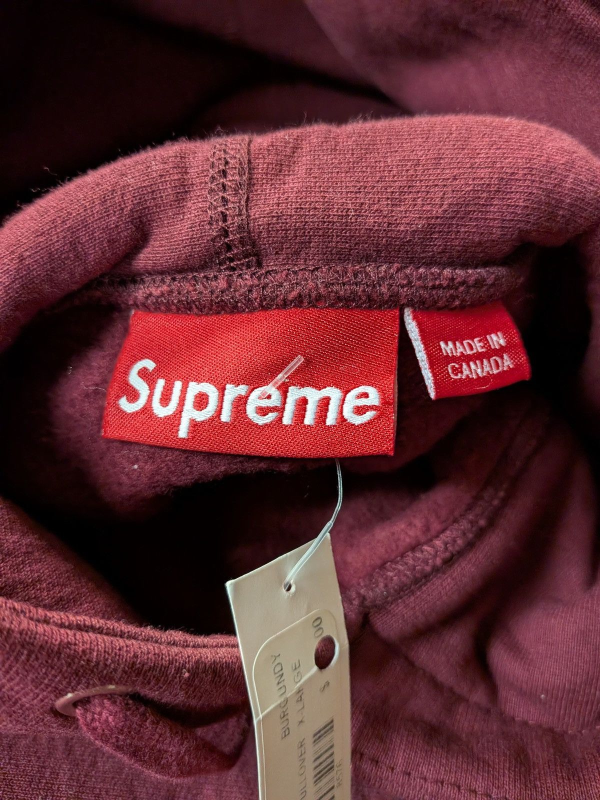 Supreme FW11 Supreme Box Logo Pullover Hooded Sweatshirt Burgundy XL Size US XL / EU 56 / 4 - 10 Thumbnail